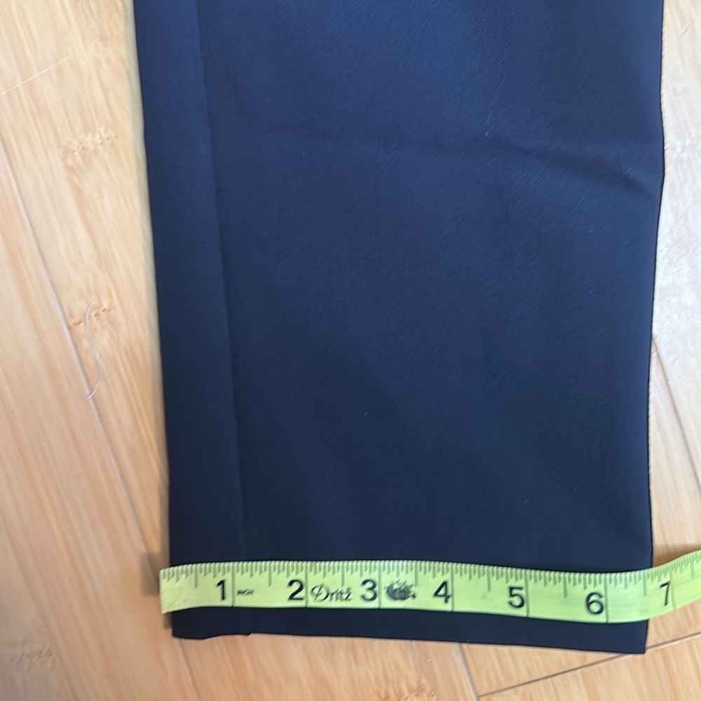 Rebecca Taylor Ava Techy Slim Ankle Crop Pants in Navy  Women’s size 10 - Picture 14 of 14